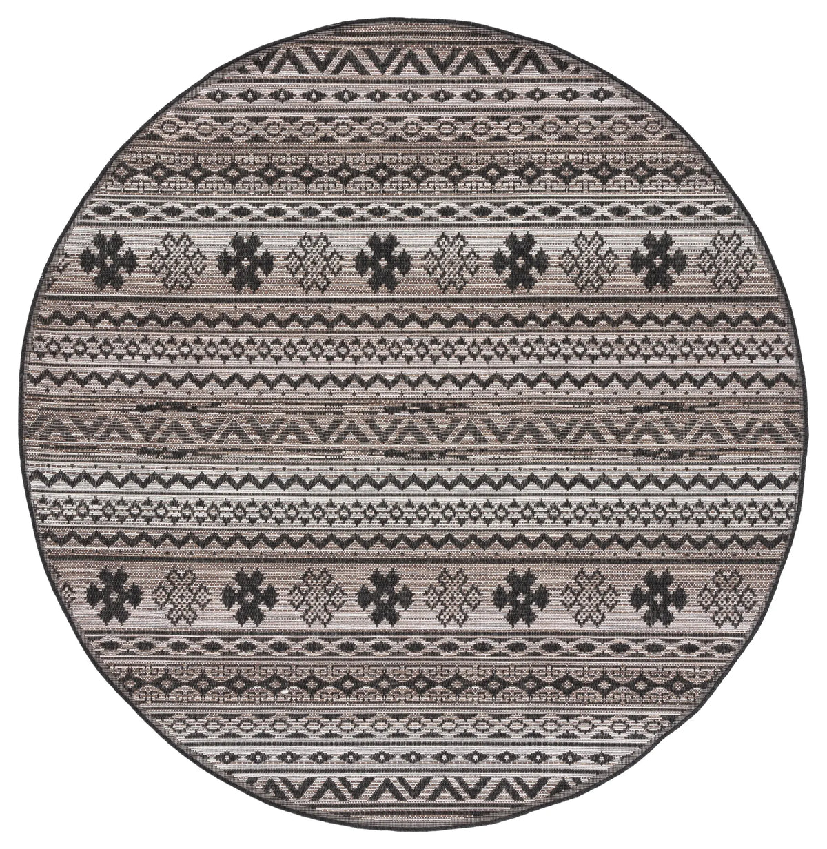 Safavieh Havana 6'-7" x 6'-7" Rug in Brown / Black