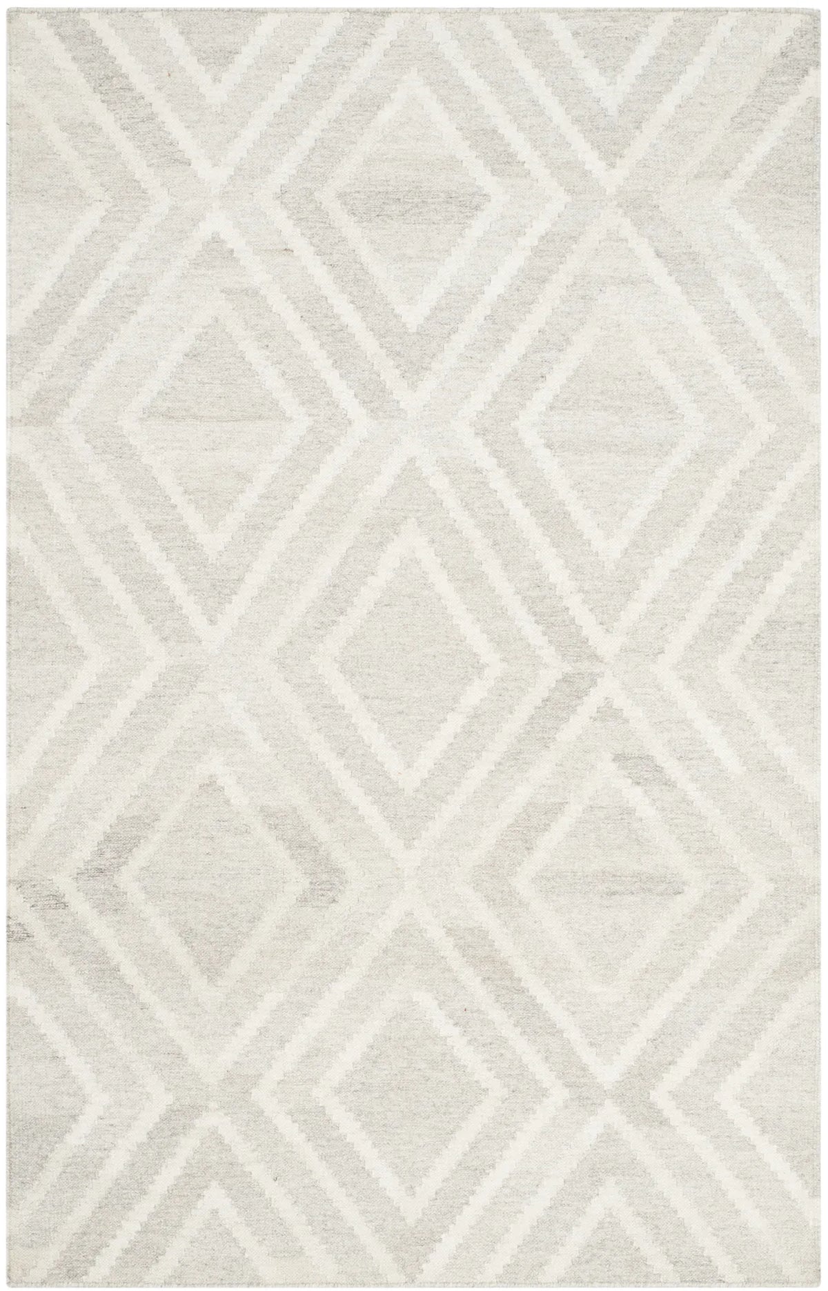 Safavieh Kilim 4'-0" x 6'-0" Rug in Light Grey / Ivory