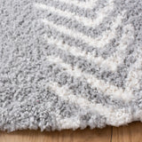 Safavieh Parma Shag 6'-7" x 6'-7" Rug in Grey / Ivory