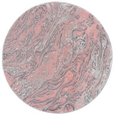 Safavieh Meadow 500 6'-7" x 6'-7" Rug in Light Grey / Pink