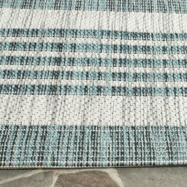 Safavieh Courtyard 2'-3" x 12'-0" Rug in Grey / Blue