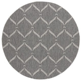 Safavieh Beach House 6'-7" x 6'-7" Rug in Charcoal / Grey