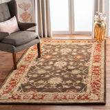 Safavieh Anatolia 5'-0" x 8'-0" Rug in Olive / Rust