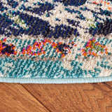 Safavieh Madison 5'-0" x 5'-0" Rug in Black / Teal