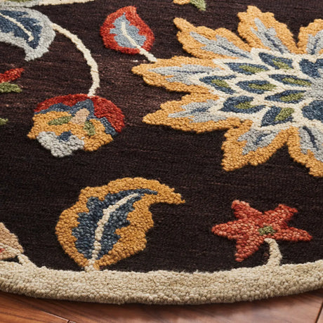 Safavieh Blossom 6'-0" x 6'-0" Rug in Brown / Yellow