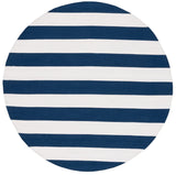 Safavieh Montauk 5'-0" x 5'-0" Rug in Navy / Ivory