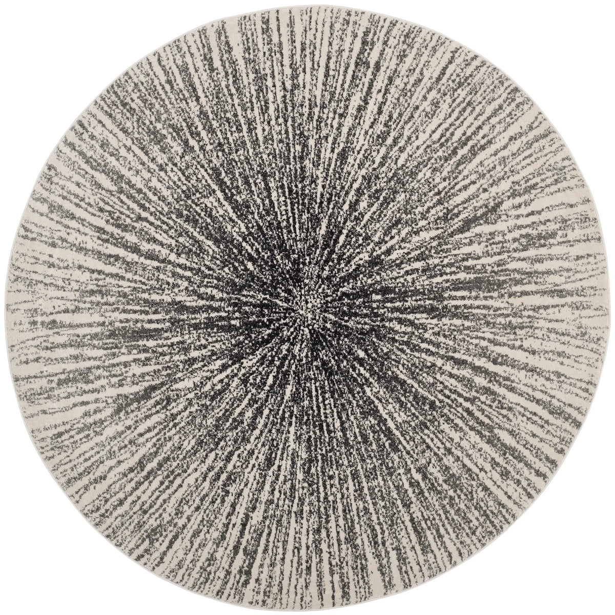 Safavieh Evoke 5'-3" x 5'-3" Rug in Black / Ivory