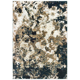 Oriental Weavers Sphinx Bowen 1808Q Navy / Gold Rugs - main flat
