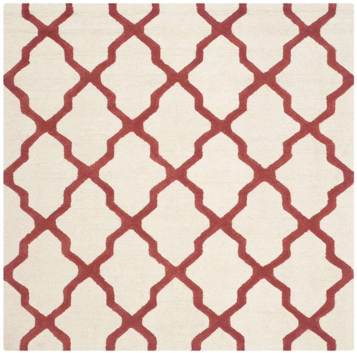 Safavieh Cambridge 6'-0" x 6'-0" Rug in Ivory / Rust