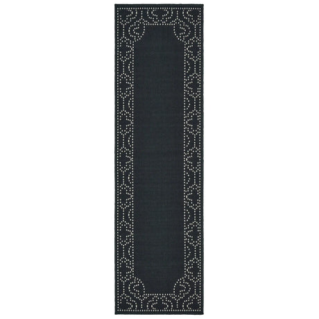 Oriental Weavers Sphinx Marina 1247K Black / Ivory Rugs - runner