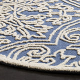 Safavieh Trace 6'-0" x 6'-0" Rug in Blue / Ivory