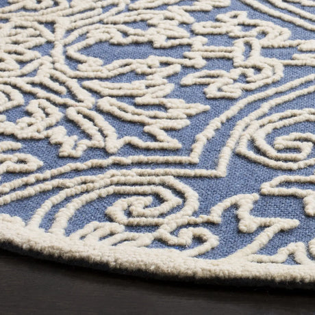 Safavieh Trace 6'-0" x 6'-0" Rug in Blue / Ivory