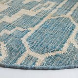 Safavieh Natural Fiber 6'-0" x 6'-0" Rug in Blue / Ivory
