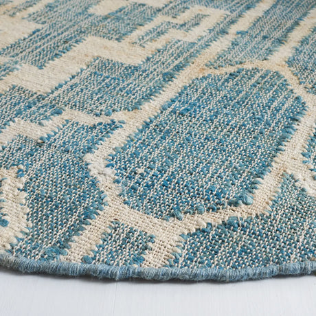 Safavieh Natural Fiber 6'-0" x 6'-0" Rug in Blue / Ivory