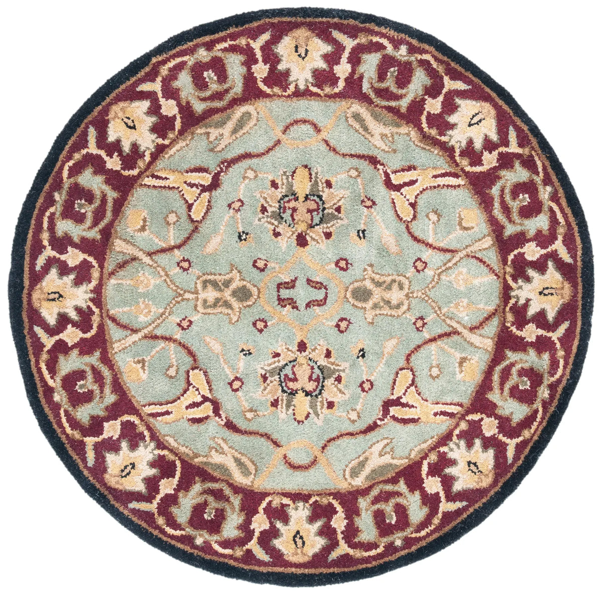 Safavieh Heritage 3'-6" x 3'-6" Rug in Light Blue / Red