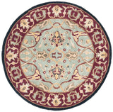 Safavieh Heritage 3'-6" x 3'-6" Rug in Light Blue / Red
