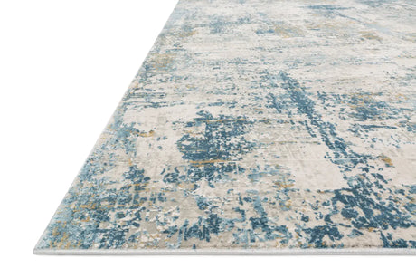 Loloi Sienne Sie-06 Grey / Blue Rugs - rug corner