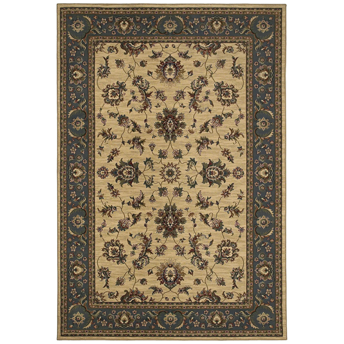 Oriental Weavers Sphinx Ariana 311z3 Ivory / Blue Rugs - main flat