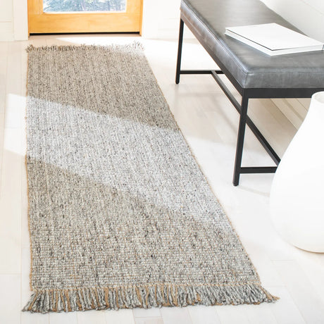 Safavieh Natural Fiber 2'-3" x 10'-0" Rug in Grey / Natural