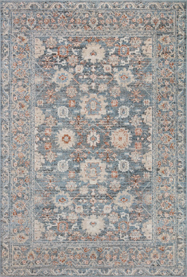 Loloi Odette Odt-07 Sky/Rust Rug - main flat