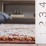 Safavieh Luna 4'-5" x 6'-5" Rug in Ivory / Rust