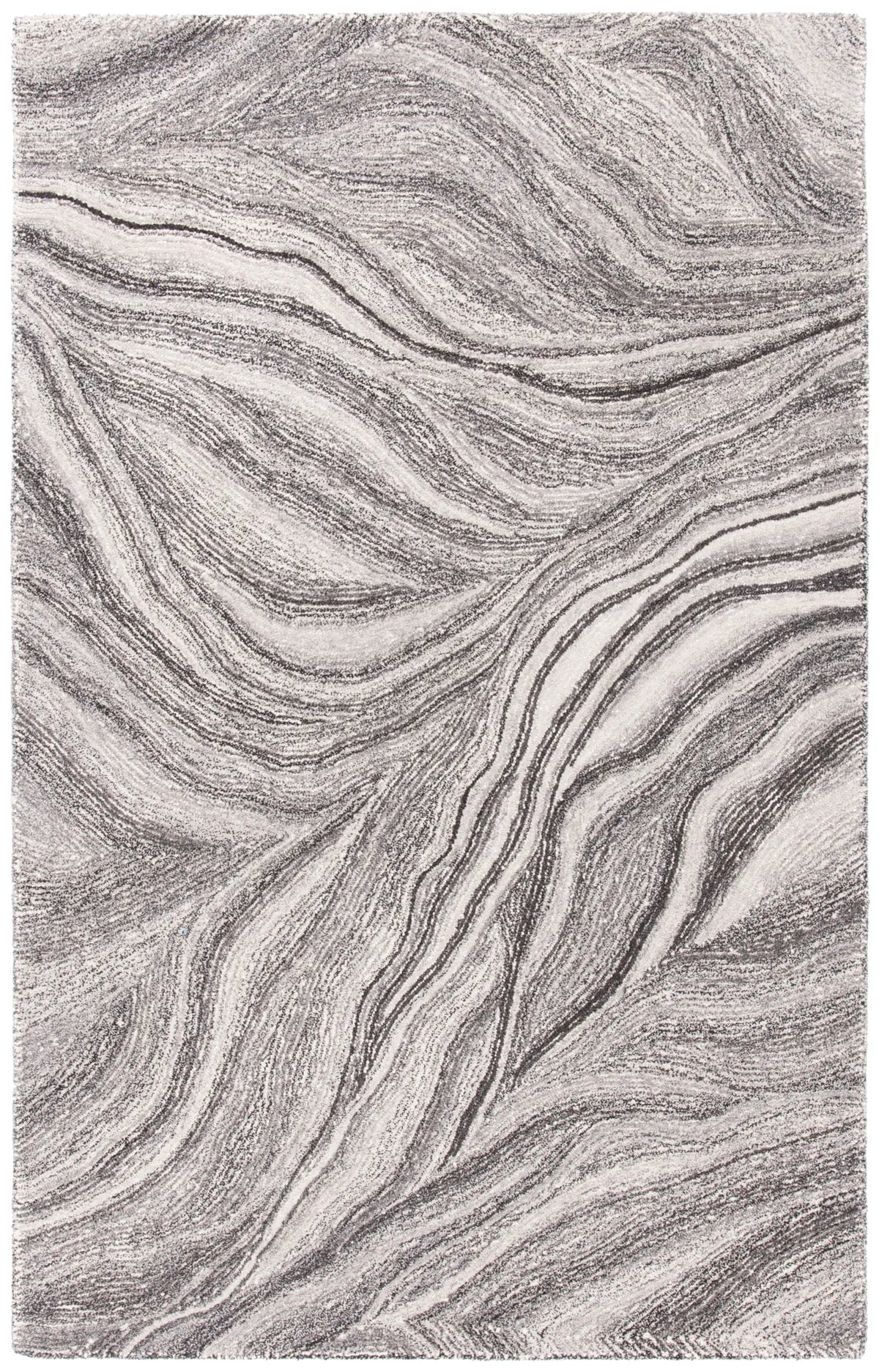 Safavieh Metro 4'-0" x 6'-0" Rug in Ivory / Dark Grey