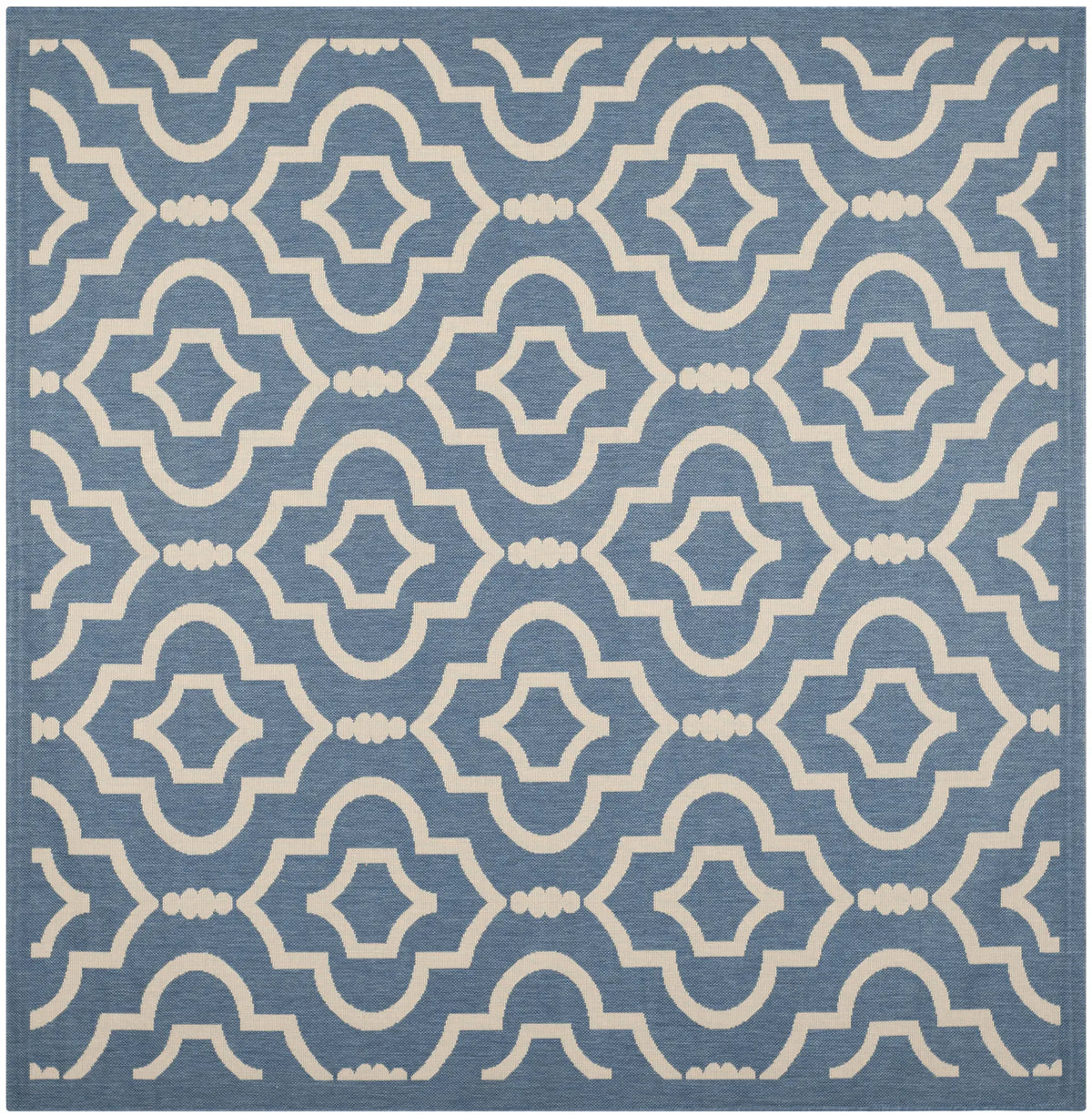 Safavieh Courtyard 7'-10" x 7'-10" Rug in Blue / Beige