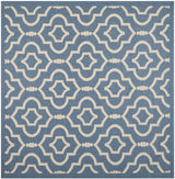 Safavieh Courtyard 7'-10" x 7'-10" Rug in Blue / Beige