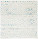 Safavieh Madison 700 6'-7" x 6'-7" Rug in Ivory / Aqua