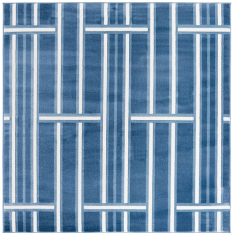 Safavieh Groove 6'-7" x 6'-7" Rug in Blue / Ivory