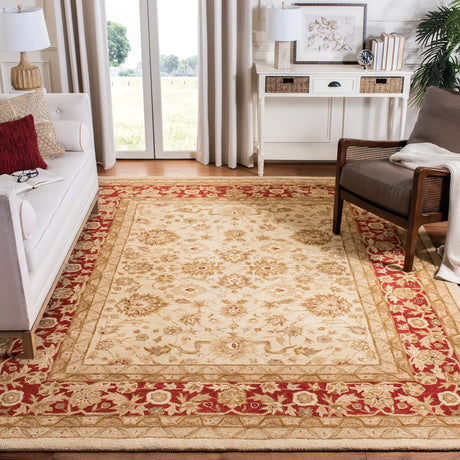 Safavieh Anatolia 9'-6" x 13'-6" Rug in Ivory / Red