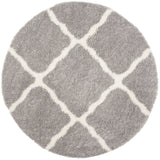 Safavieh Parma Shag 5'-3" x 5'-3" Rug in Grey / Cream