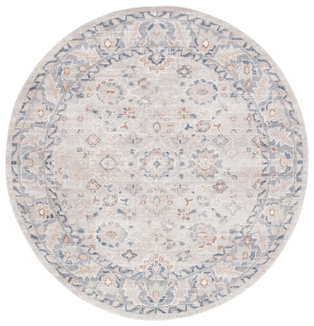 Safavieh Blair Washable 6'-7" x 6'-7" Rug in Beige / Grey