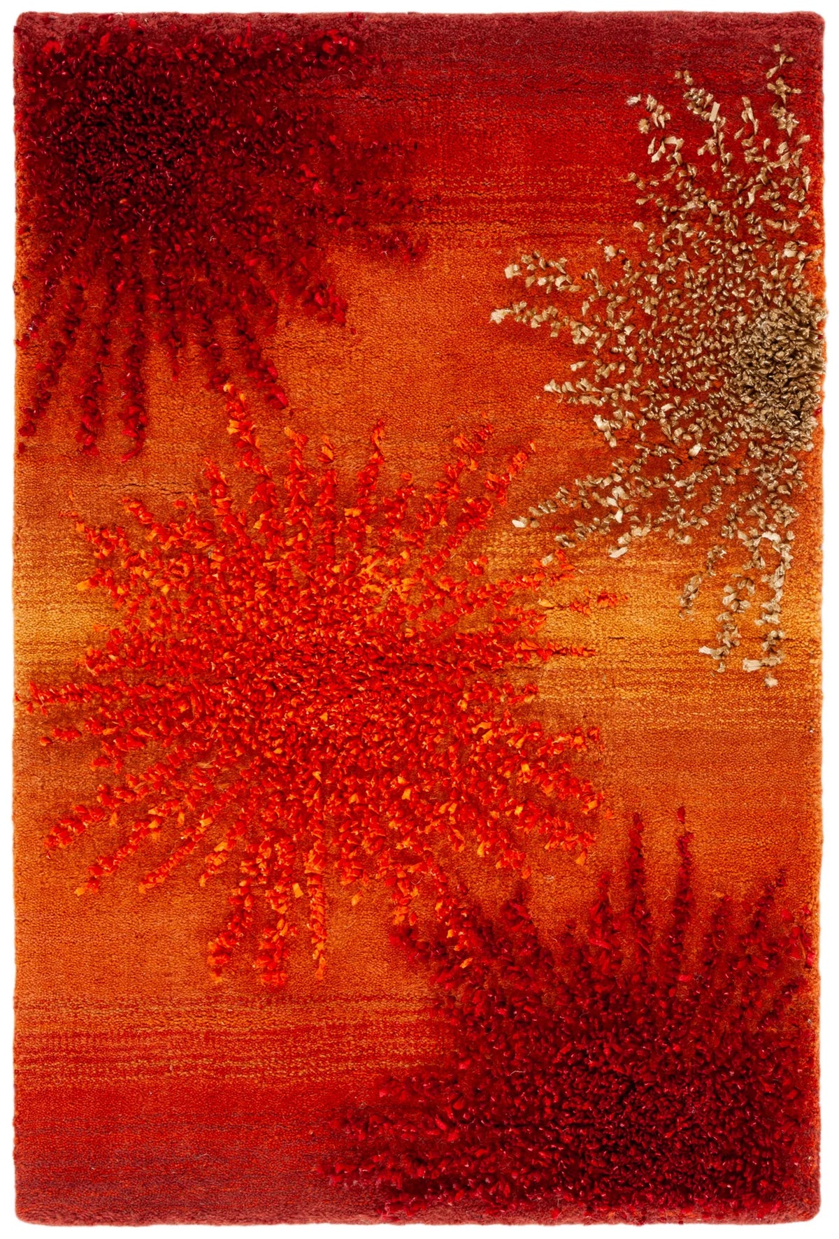 Safavieh Soho 2'-0" x 3'-0" Rug in Rust / Multi