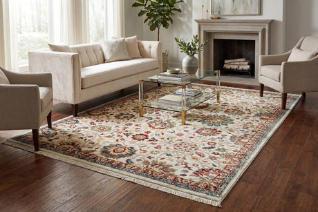 Dynamic Rugs Juno 6883 Ivory/Red Rugs - Room
