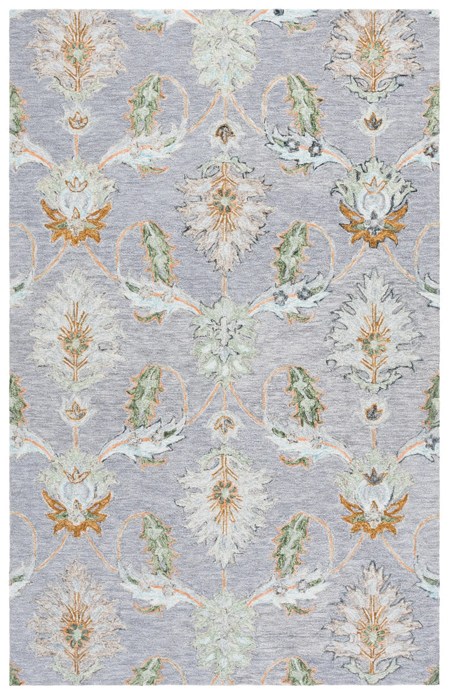 Safavieh Jardin 4'-0" x 6'-0" Rug in Grey / Green