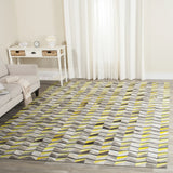 Safavieh Studio Leather 8'-0" x 10'-0" Rug in Ivory / Yellow