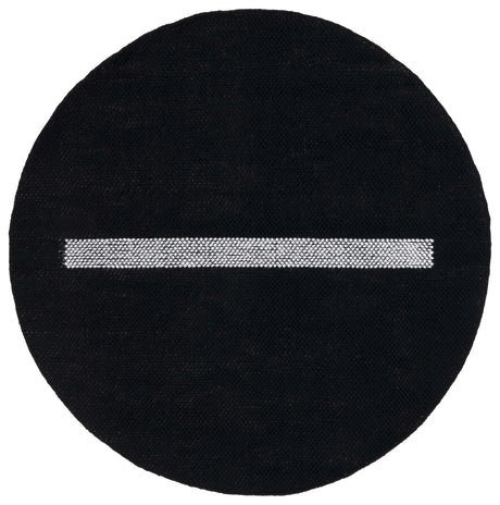 Safavieh Natura 6'-0" x 6'-0" Rug in Black / Ivory