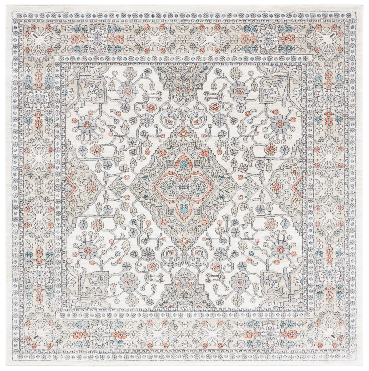 Safavieh Oregon 800 6'-7" x 6'-7" Rug in Grey / Ivory