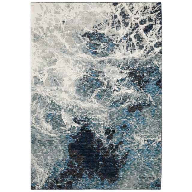 Oriental Weavers Sphinx Evolution 0962A Blue/ Ivory Rugs - main flat