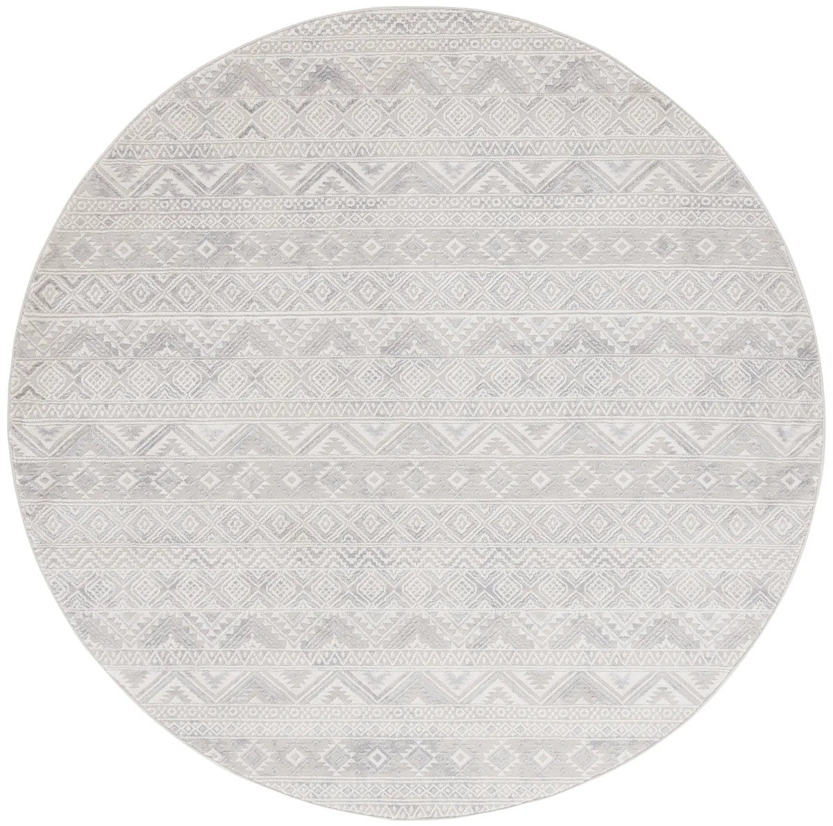 Safavieh Hanna 6'-7" x 6'-7" Rug in Ivory / Light Grey