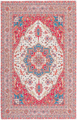 Safavieh Tucson 4'-0" x 6'-0" Rug in Red / Beige