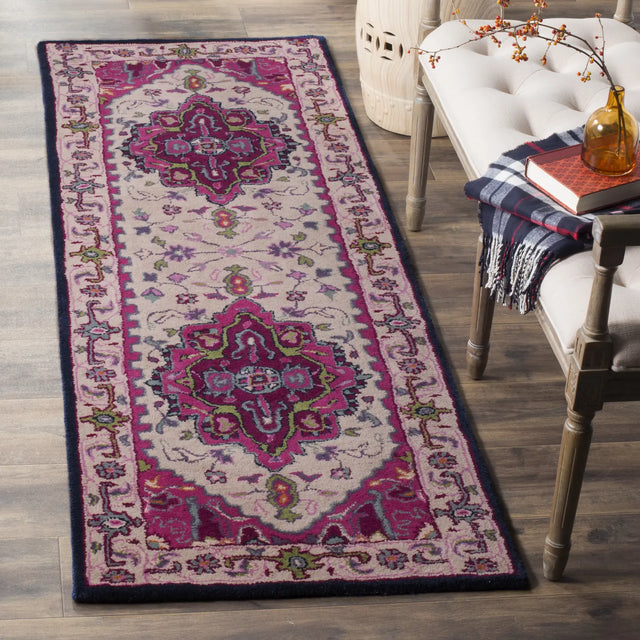Safavieh Bellagio 2'-3" x 11'-0" Rug in Ivory / Pink