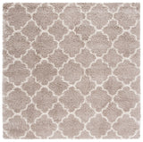 Safavieh Hudson Shag 7'-0" x 7'-0" Rug in Beige / Ivory