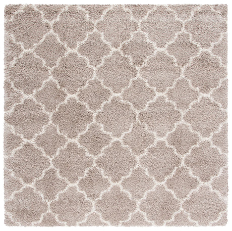 Safavieh Hudson Shag 7'-0" x 7'-0" Rug in Beige / Ivory
