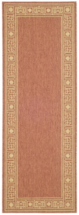 Safavieh Courtyard 2'-3" x 6'-7" Rug in Rust / Sand