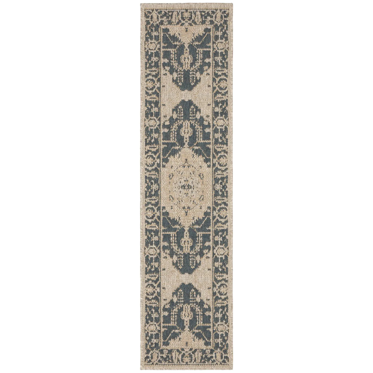 Oriental Weavers Sphinx Latitude 1J Grey / Gold Rugs - runner