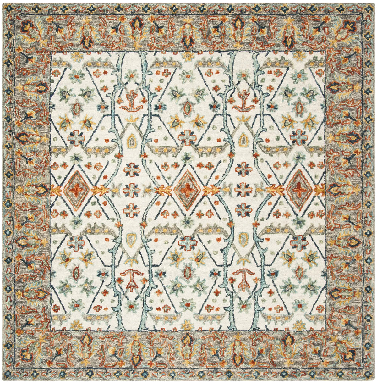 Safavieh Aspen 7'-0" x 7'-0" Rug in Ivory / Blue