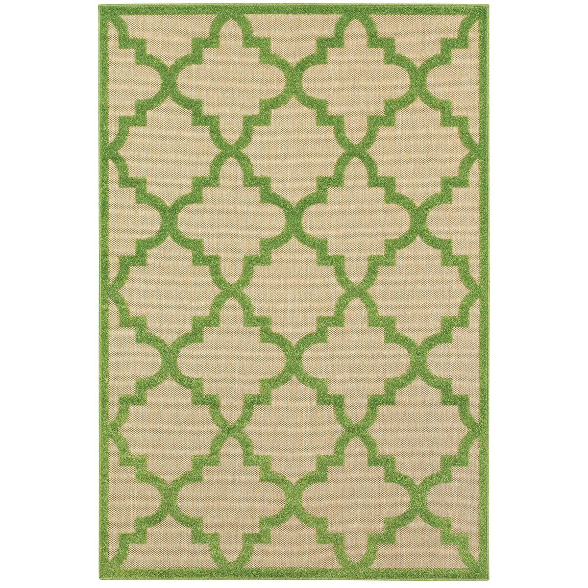 Oriental Weavers Sphinx Cayman 660F9 Sand / Green Rugs - main flat