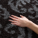 Safavieh Florida Shag 3'-3" x 5'-3" Rug in Dark Brown / Smoke